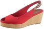 Tommy Hilfiger Sandaaltjes ICONIC ELBA SLING BACK WEDGE met jutebeleg - Thumbnail 4