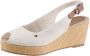 Tommy Hilfiger Witte Espadrilles Iconic Elba Sling Back Wedge - Thumbnail 4