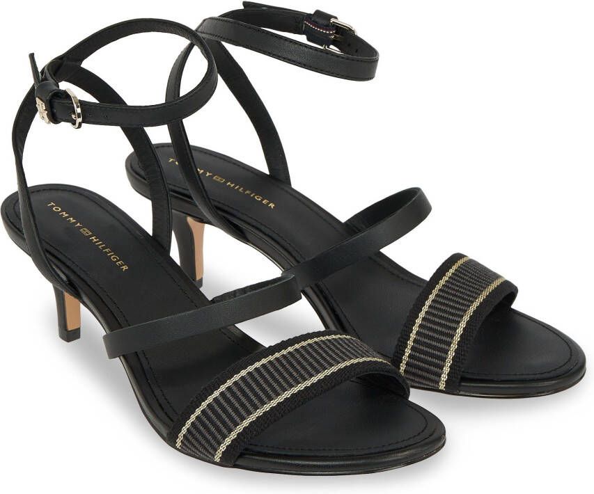 Tommy Hilfiger Sandaaltjes TH WEBBING MID HEEL SANDAL met verstelbare gesp