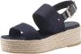 Tommy Hilfiger Sandalen MID WEDGE SANDAL zomerschoen sandaal met jute-beklede plateauhak - Thumbnail 2