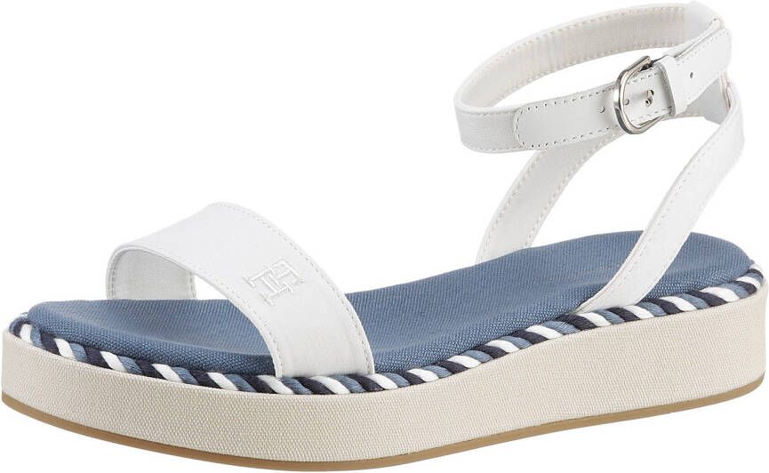 Tommy Hilfiger Sandalen ROPE FLATFORM met verstelbare gesp