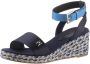 Tommy Hilfiger Sleehaksandaaltjes COLORFUL WEDGE SATIN SANDAL zomerschoen sandaal keilhak met verstelbare gesp - Thumbnail 2