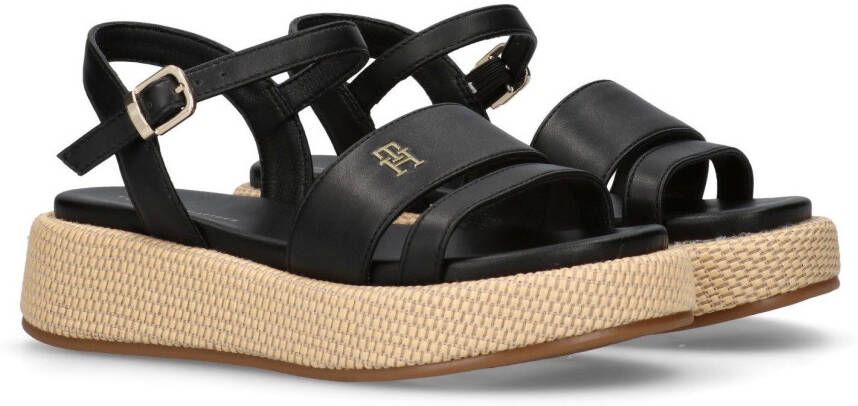 Tommy Hilfiger Sleehaksandaaltjes sandaal plateausandaal met modieuze hak