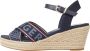 Tommy Hilfiger Sleehaksandaaltjes TOMMY WEBBING LOW WEDGE SANDAL met opvallende logo - Thumbnail 3