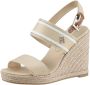 Tommy Hilfiger Sleehaksandaaltjes WEBBING HIGH WEDGE SANDAL - Thumbnail 1