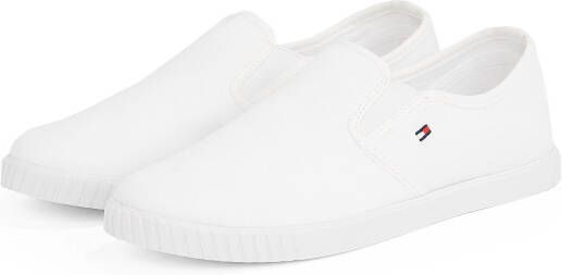 Tommy Hilfiger Slip-on sneakers CANVAS SLIP-ON SNEAKER vrijetijdsschoen instapschoen slipper lage schoen vlaggenborduring