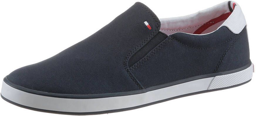 Tommy Hilfiger Slip-on sneakers ICONIC SLIP ON SNEAKER Slipper vrijetijdsschoen lage schoen met zij-stretchinzetten