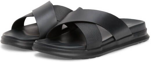 Tommy Hilfiger Slippers D DENSITY HILFIGER LTH CC SAND zomerschoen instapschoen flats in smalle vorm