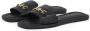Tommy Hilfiger Slippers LEATHER HORSEBIT MULE flats zomerschoen comfortabele schoen met gouden decoratieve gesp - Thumbnail 1