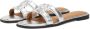 Tommy Hilfiger Slippers TH LOGO STRAP METALLIC MULE blokhak zomerschoen flats comfort-schoen met th-logo - Thumbnail 1