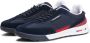 Tommy Hilfiger Blauwe Sneakers Ronde Neus Platte Hak - Thumbnail 2