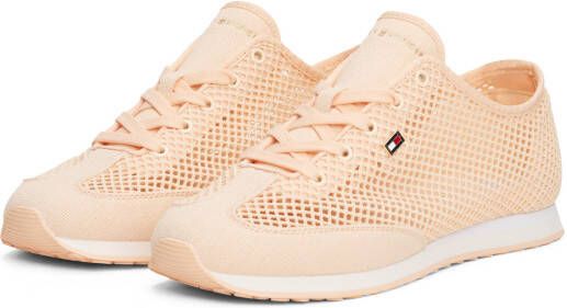Tommy Hilfiger Sneakers TH OPEN MESH LOW PROFILE RUNNER vrijetijdsschoen lage schoen veterschoen met zijlogo-vlag