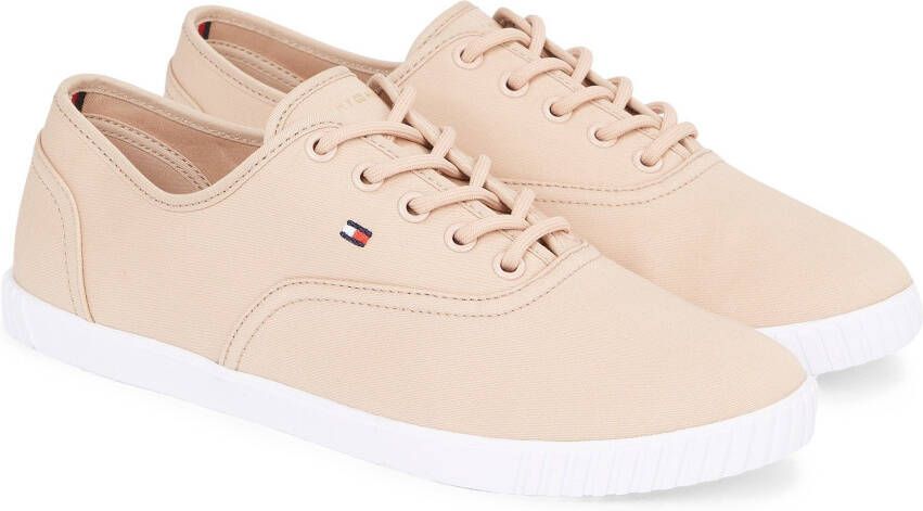 Tommy Hilfiger Sneakers CANVAS LACE UP SNEAKER in smalle vorm vrijetijdsschoen halfschoen veterschoen - Foto 2
