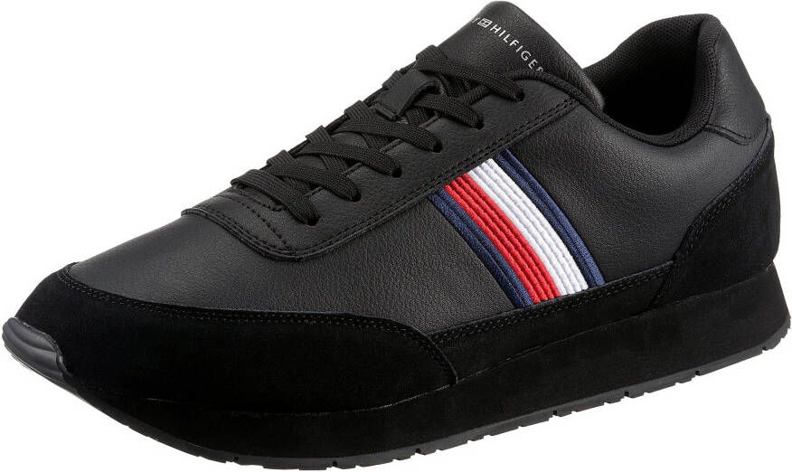 Tommy Hilfiger Sneakers CORE EVA RUNNER CORPORATE LEA in materiaalmix vrijetijdsschoen halve schoen veterschoen - Foto 2