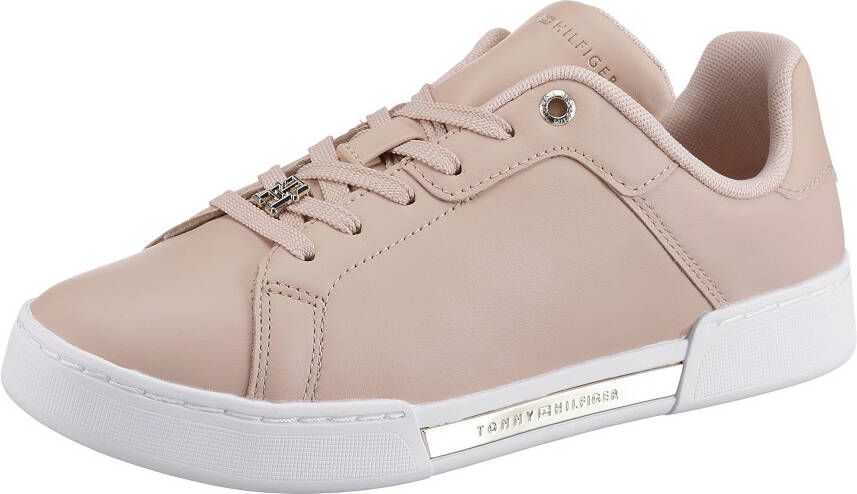 Tommy Hilfiger Sneakers met labeldetails in metallic - Foto 3