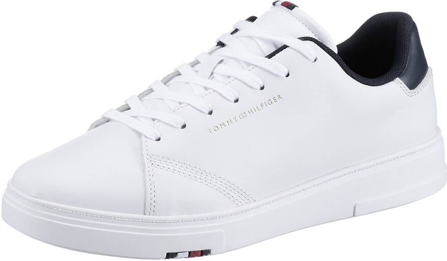 Tommy Hilfiger Sneakers ELEVATED RBW CUPSOLE LEATHER met contrastbeleg bij de hiel