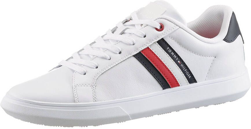 Essential leather sneaker tommy hilfiger shop