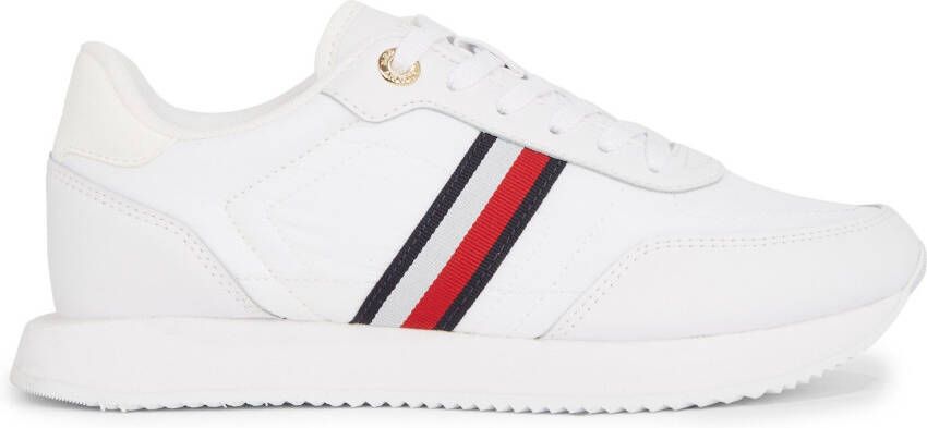 Tommy Hilfiger Sneakers ESSENTIAL RUNNER GLOBAL STRIPES vrijetijdsschoen halfschoen veterschoen met zijstrepen - Foto 2