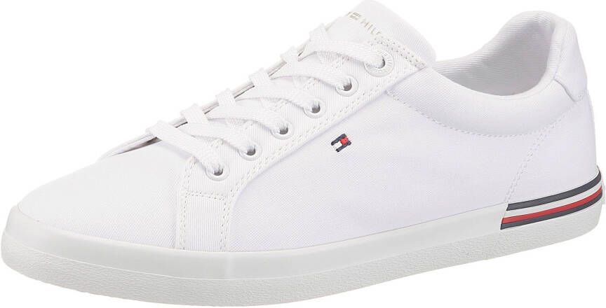 Tommy Hilfiger Sneakers ESSENTIAL STRIPES SNEAKER met strepen in de loopzool vrijetijdsschoen lage schoen veterschoen