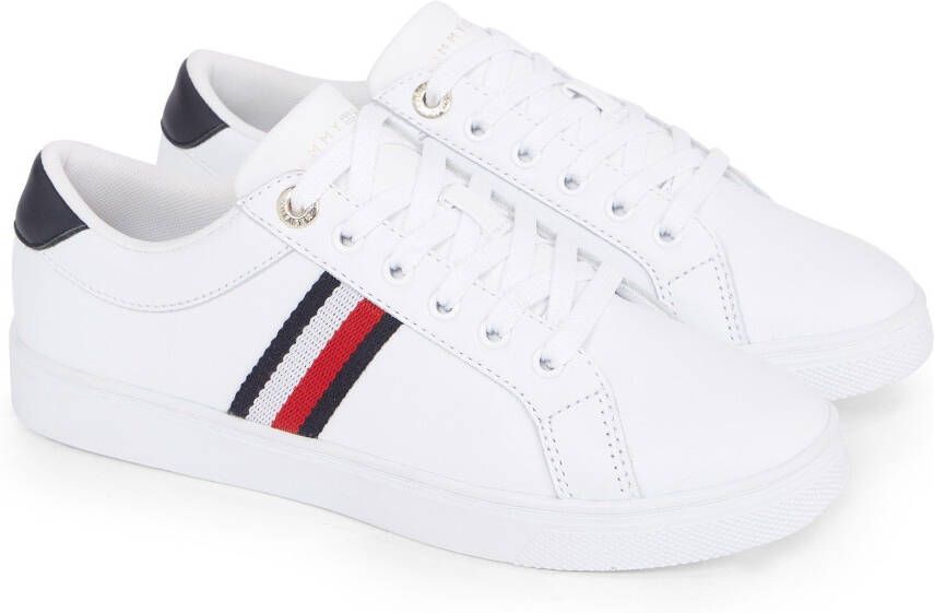 Tommy Hilfiger Witte Polyester Sneaker met Contrasterende Details - Foto 3