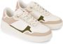 Tommy Hilfiger Witte Leren Sneaker met Polyamide Details - Thumbnail 2