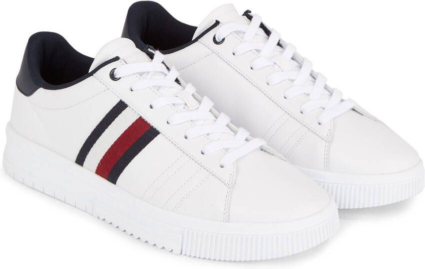 Tommy Hilfiger Plateausneakers SUPERCUP LTH SEASONAL vrijetijdsschoen halfschoen veterschoen met zijstrepen - Foto 11