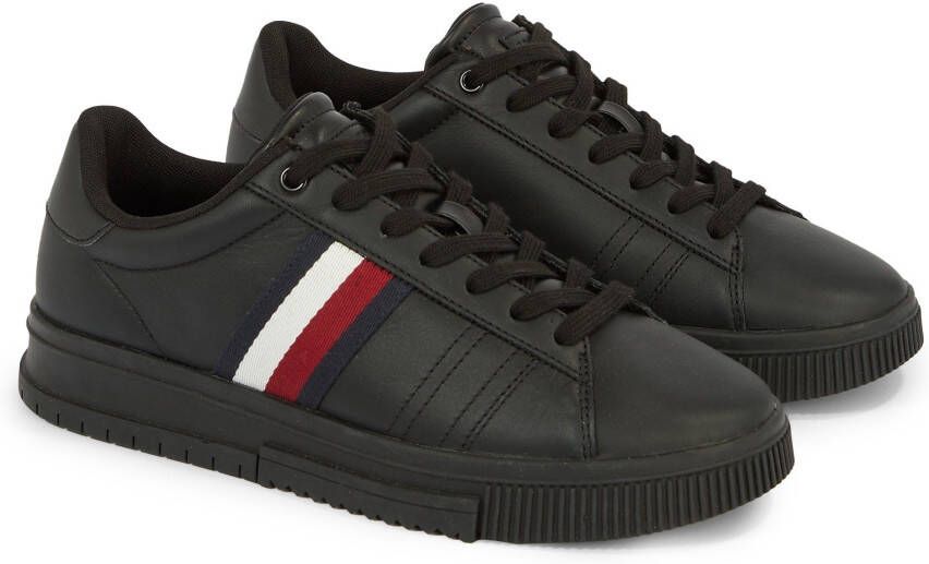 Tommy Hilfiger Lage Sneakers Supercup Zwart Leer Black Heren - Foto 2