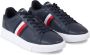 Tommy Hilfiger Blauwe Leren Sneaker voor Heren Blue Heren - Thumbnail 2