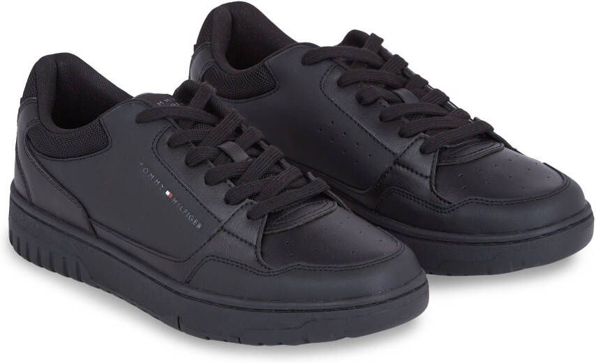 Tommy Hilfiger Sneakers TH BASKET CORE LEATHER ESS met gepolsterde schaprand vrijetijdsschoen lage schoen veterschoen - Foto 3