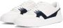 Tommy Hilfiger leren sneakers wit donkerblauw - Thumbnail 2