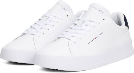 Tommy Hilfiger Sneakers TH COURT LTH DETAIL ESS vrijetijdsschoen lage schoen veterschoen met zijlijk logo-opdruk - Foto 12