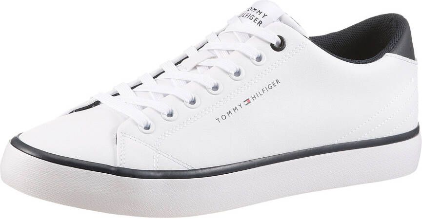 Tommy Hilfiger Sneakers TH HI VULC CORE LOW LEATHER vrijetijdsschoen lage schoen veterschoen met gevoerde schacht