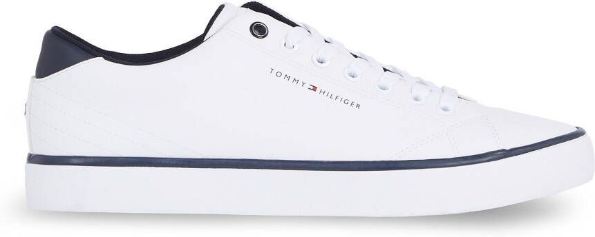 Tommy Hilfiger Sneakers TH HI VULC CORE LOW LEATHER ESS vrijetijdsschoen lage schoen veterschoen met sierstiksels op de hiel - Foto 2