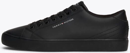 Tommy Hilfiger Sneakers TH HI VULC CORE LOW LEATHER ESS vrijetijdsschoen lage schoen veterschoen met sierstiksels op de hiel