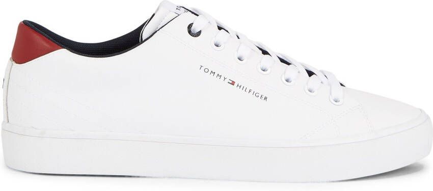 Tommy Hilfiger Sneakers TH HI VULC CORE LOW LTH met contrastbeleg bij de hiel