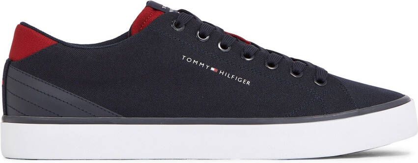 Tommy Hilfiger Sneakers TH HI VULC CORE LOW MESH met stijlvolle logoprint
