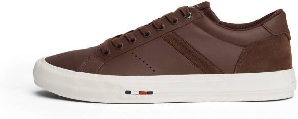 Tommy Hilfiger Sneakers TH HI VULC LTH STREET vrijetijdsschoen lage schoen veterschoenen met zacht gepolsterde schacht