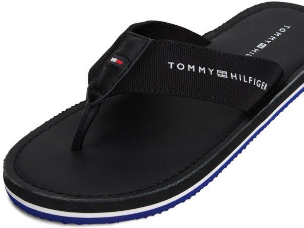 Tommy Hilfiger Teenslippers HILFIGER LEATHER BEACH SANDAL