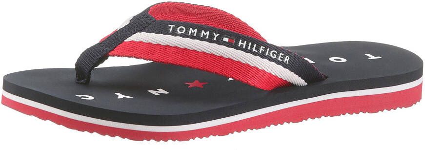 Tommy Hilfiger Teenslippers TOMMY LOVES NY BEACH SANDAL zomerschoen slippers poolslippers met logo op de loopzool - Foto 3