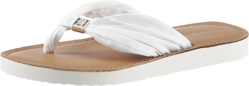 Tommy Hilfiger Teenslippers TH ELEVATED BEACH SANDAL zomerschoen comfortabele schoen flats slippers met th-sieraandeel - Foto 4