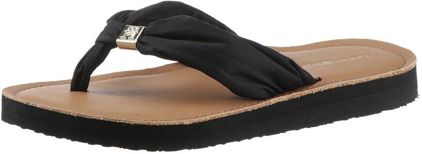 Tommy Hilfiger Teenslippers TH ELEVATED BEACH SANDAL zomerschoen comfortabele schoen flats slippers met th-sieraandeel - Foto 3