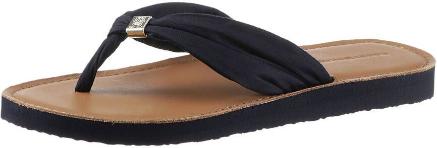 Tommy Hilfiger Teenslippers TH ELEVATED BEACH SANDAL zomerschoen comfortabele schoen flats slippers met th-sieraandeel - Foto 4