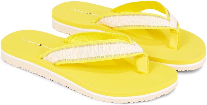 Tommy Hilfiger Teenslippers TH WEBBING FLIP FLOP super geschikt voor bad en strand