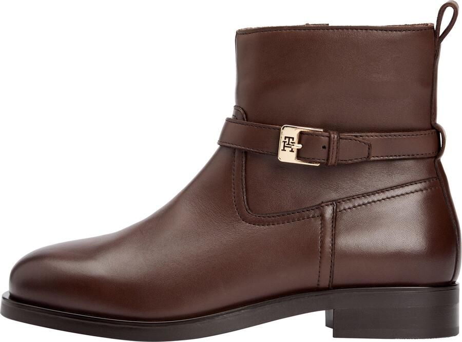 Tommy Hilfiger Laarsjes TH BUCKLE RIDING LEATHER BOOTIE - Foto 8