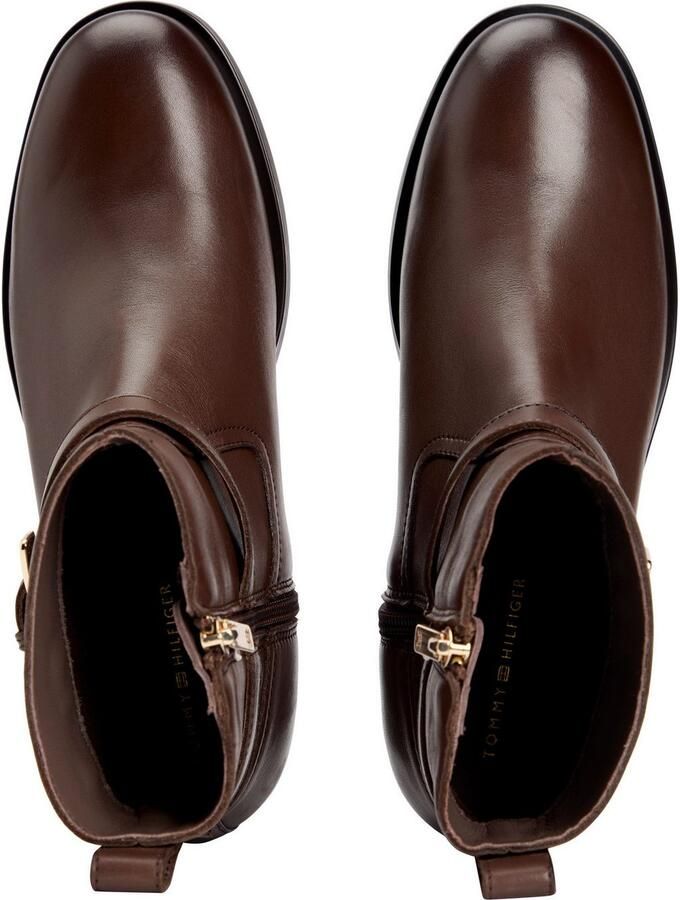 Tommy Hilfiger Laarsjes TH BUCKLE RIDING LEATHER BOOTIE - Foto 4
