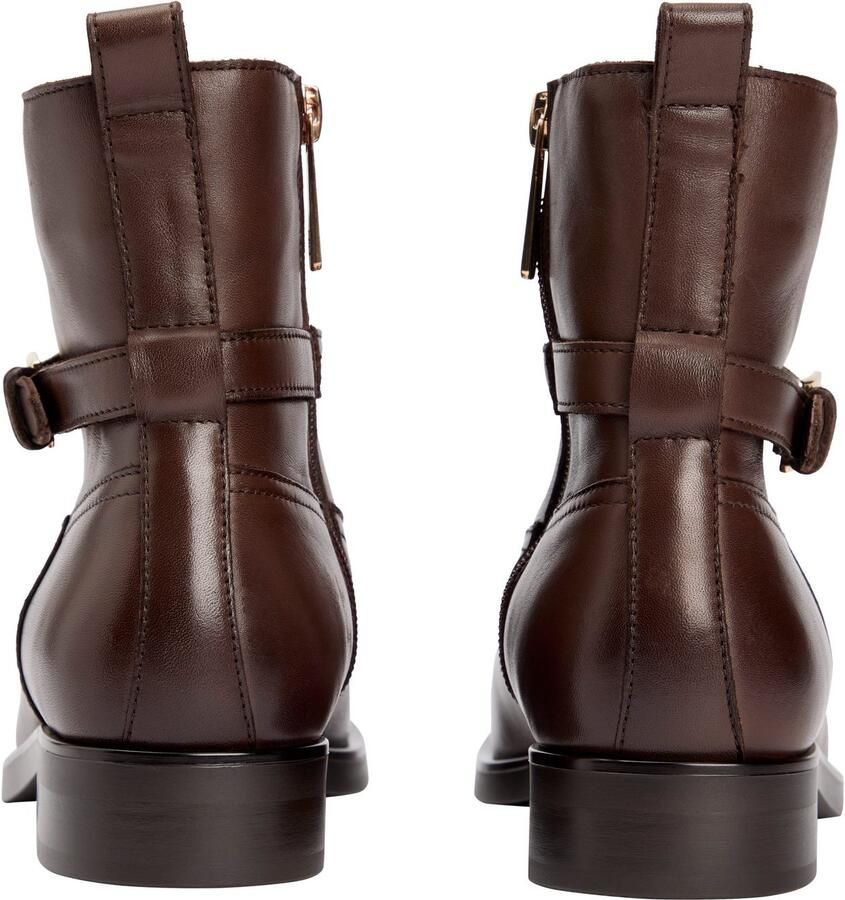 Tommy Hilfiger Laarsjes TH BUCKLE RIDING LEATHER BOOTIE