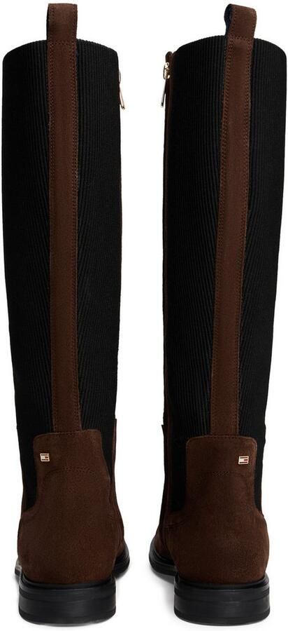 Tommy Hilfiger Laarzen FLAG SUEDE LONG BOOT lange laars ritssluitinglaars met logovlaggen-detail - Foto 7
