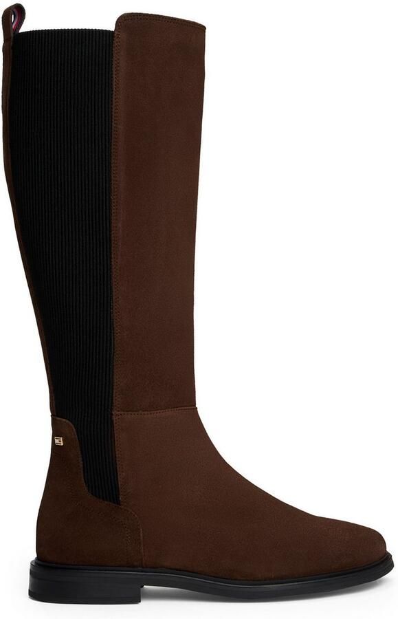 Tommy Hilfiger Laarzen FLAG SUEDE LONG BOOT lange laars ritssluitinglaars met logovlaggen-detail - Foto 5