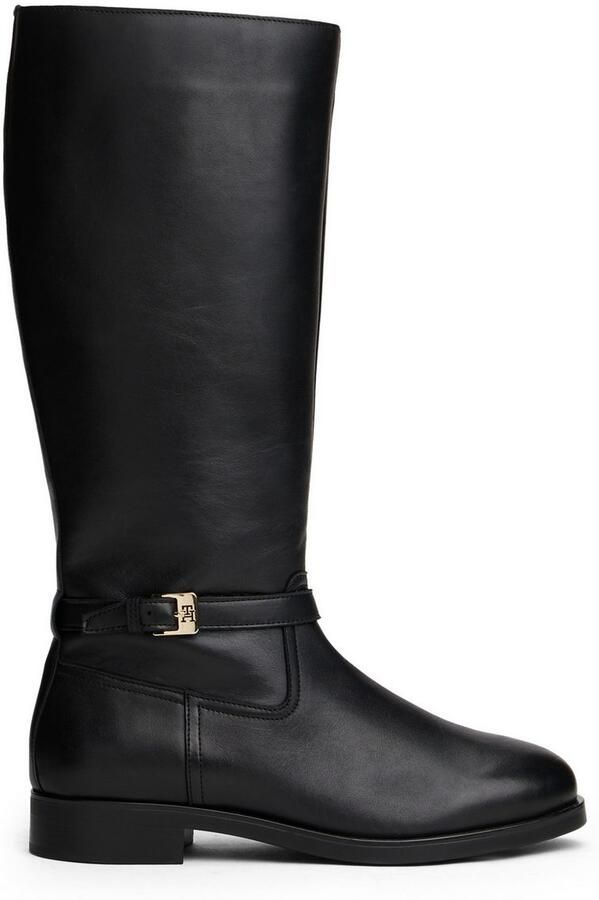 Tommy Hilfiger Laarzen TH BUCKLE RIDING LTHR LONG BOOT hakken lange laarzen zakelijke laarzen met decoratieve gesp - Foto 7
