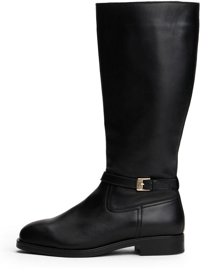Tommy Hilfiger Laarzen TH BUCKLE RIDING LTHR LONG BOOT hakken lange laarzen zakelijke laarzen met decoratieve gesp - Foto 5